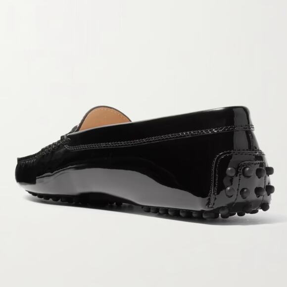 Tod’s City Gommino Patent Leather Loafers Black Size 38.5 Italy / 8.5 US - Picture 10 of 13